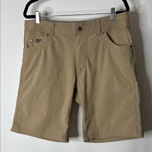 Kuhl Tan Flat Front Shorts Versatile Casual Wear